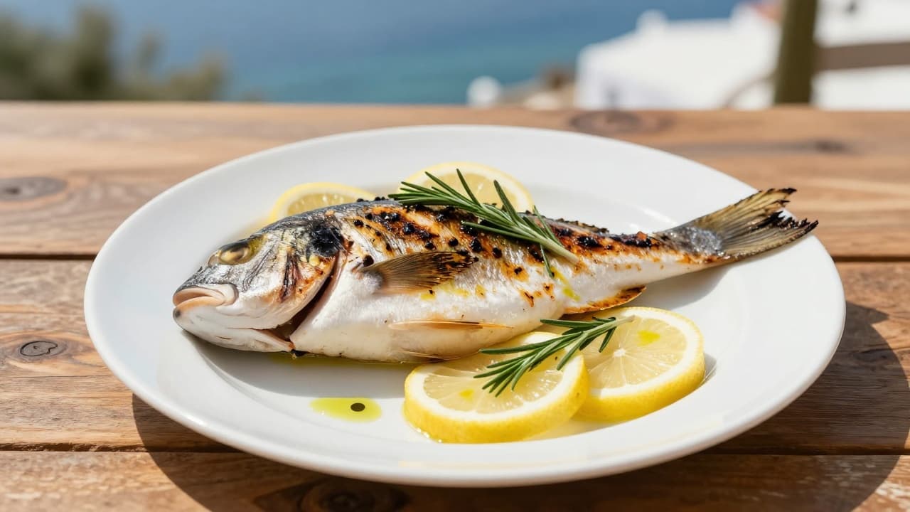 Grilani brancin s prilogom