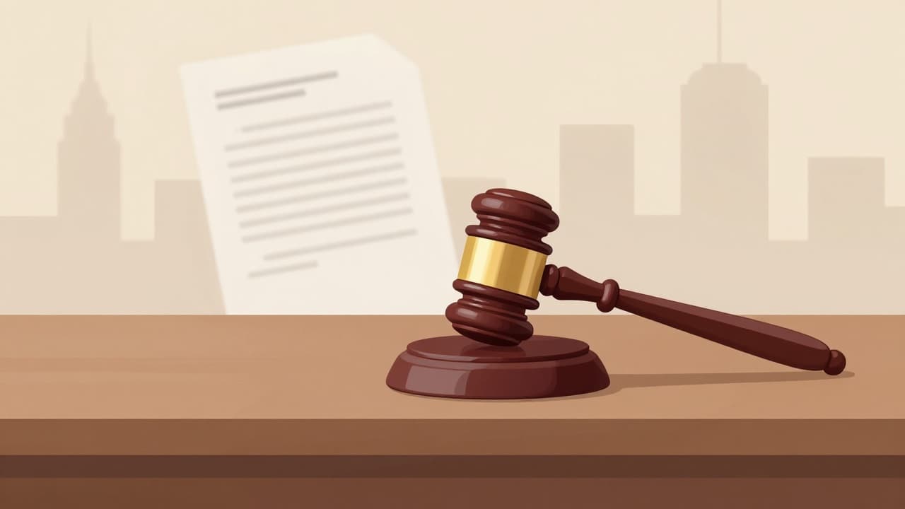 The image depicts a legal proceeding