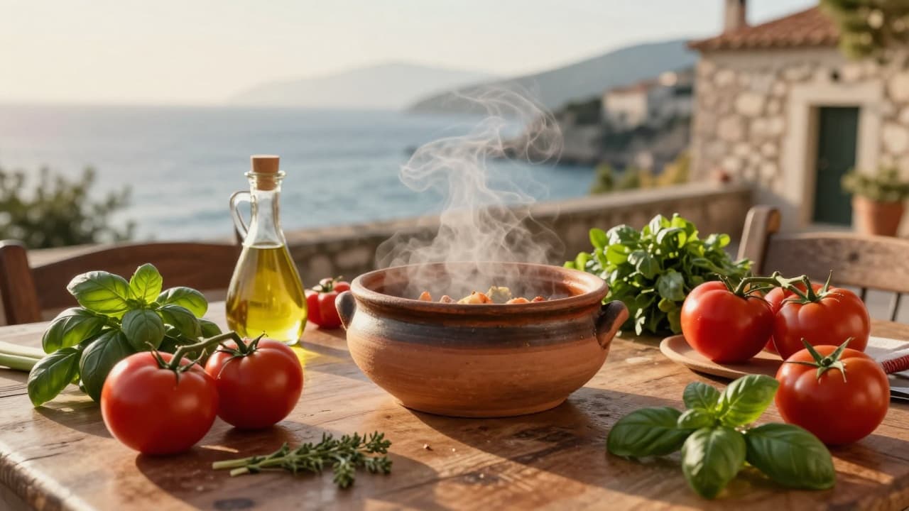 Mediteranska hrana na stolu