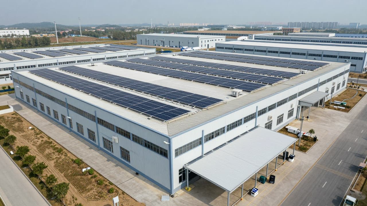 Industrijski pogon s modernim detaljima
