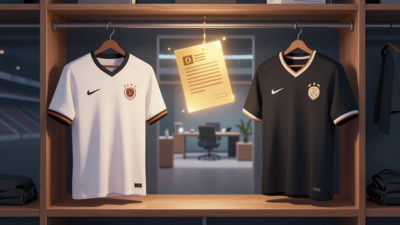 Two jerseys on the bench