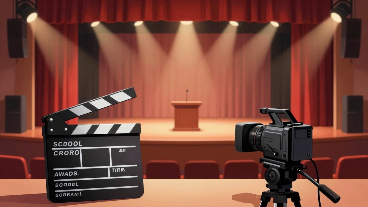 Film props on the stage