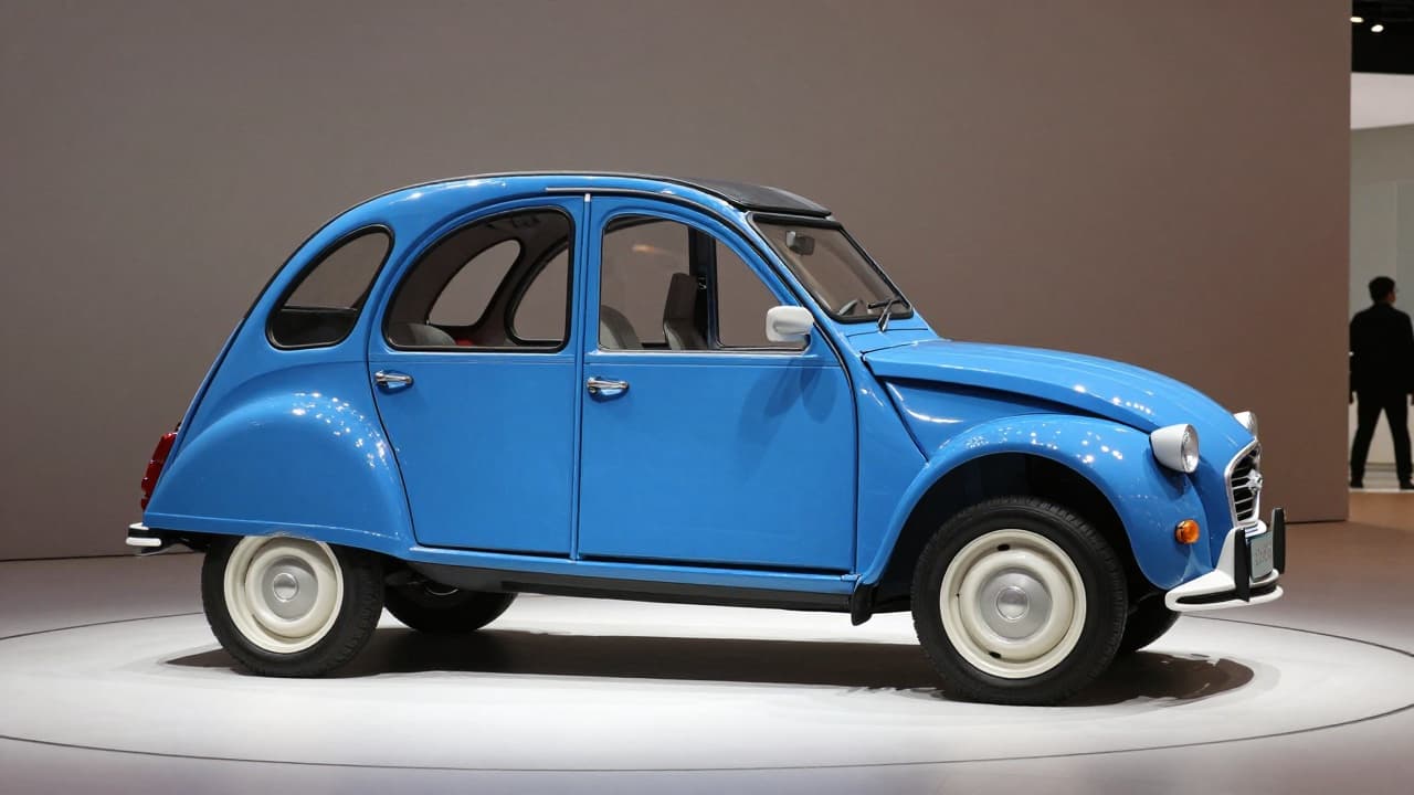 Koncept električnog automobila na izložbi