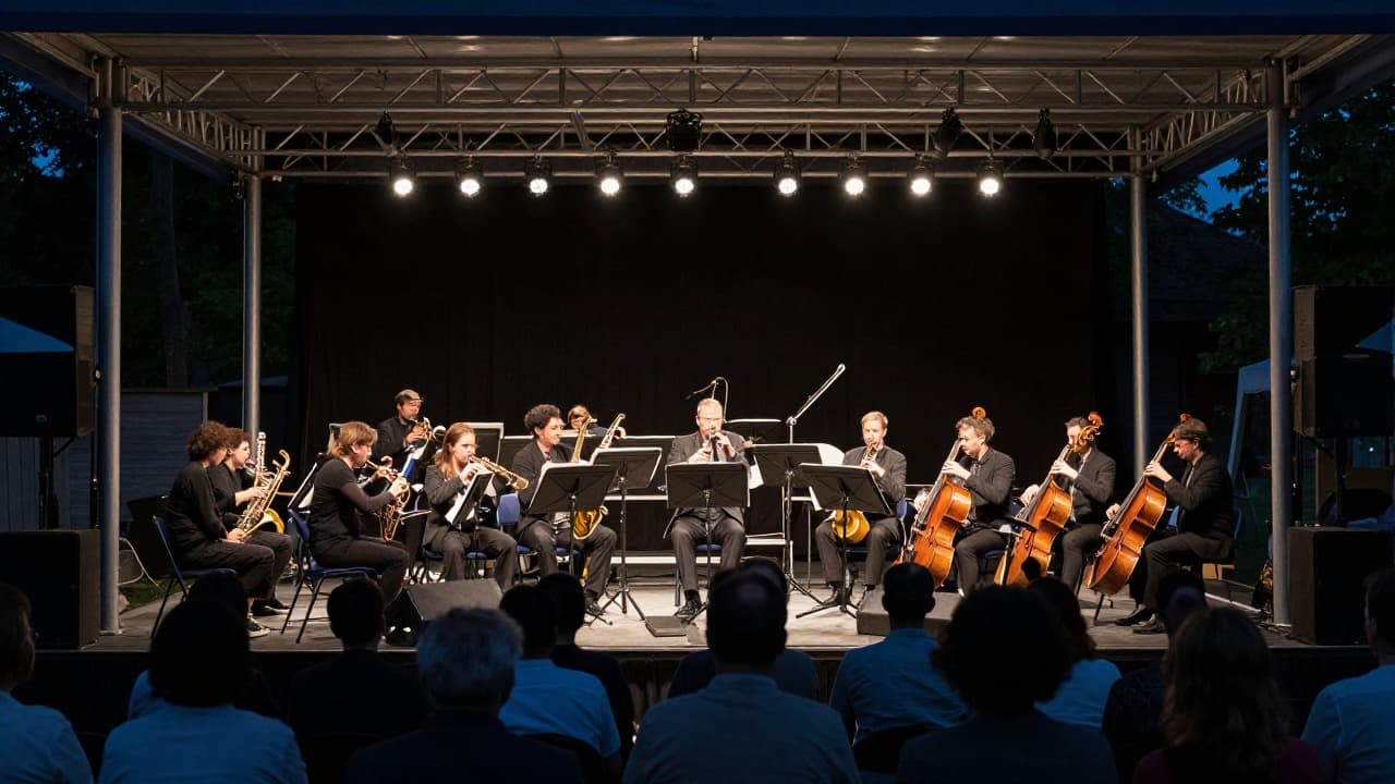 Koncert na otvorenom u večernjim satima