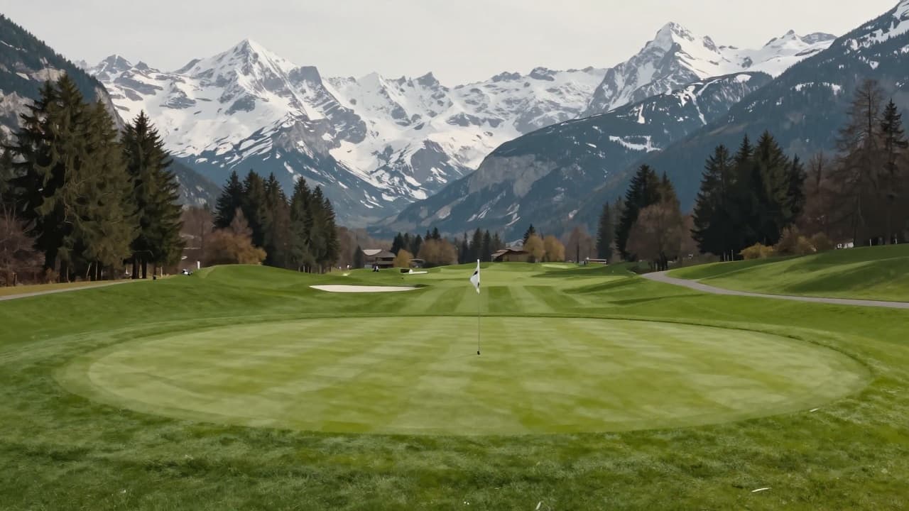 Golf terena u alpskom ambijentu