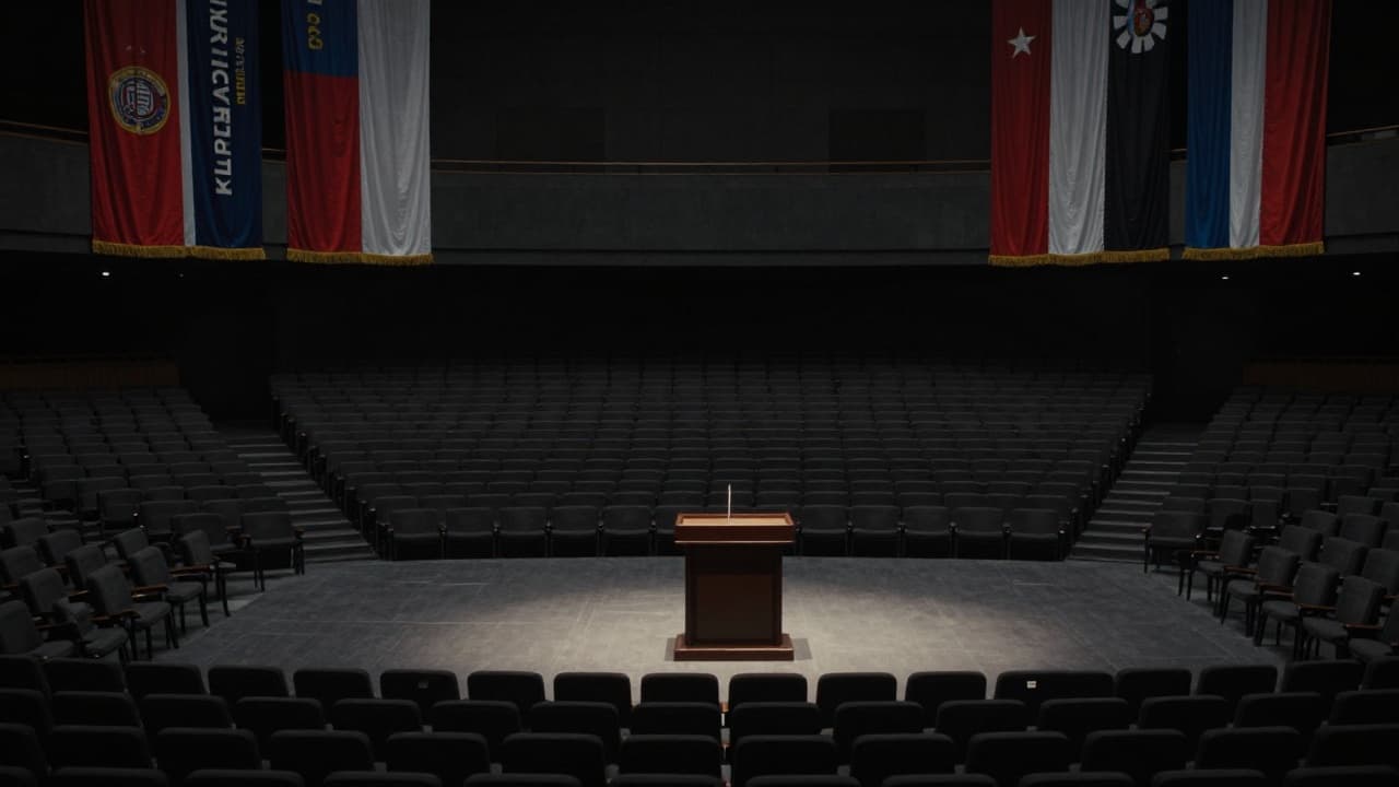 Nigel Farage at the podium