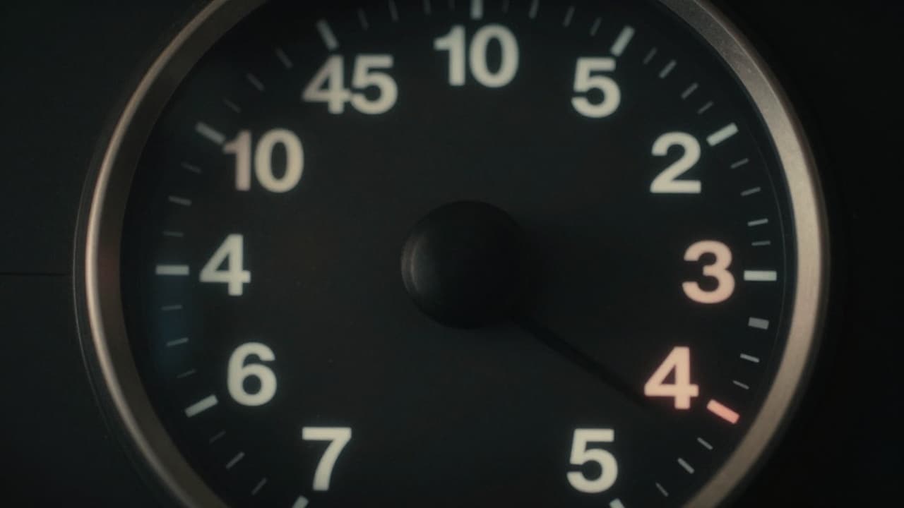 Mileage reset on the car's dashboard