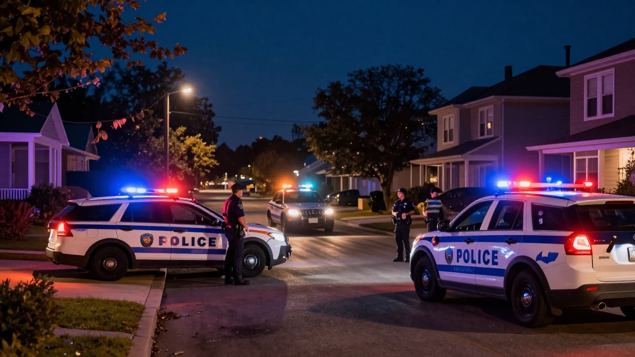 Police on a night intervention