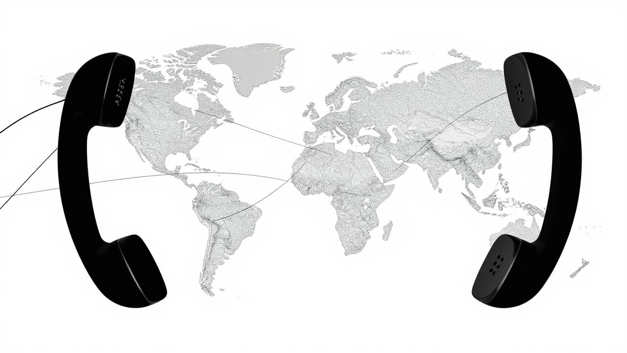 Abstract depiction of diplomatic communication