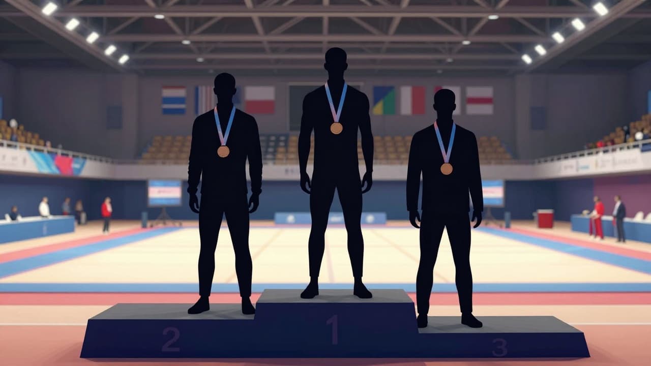 Croatian fighters on the podium