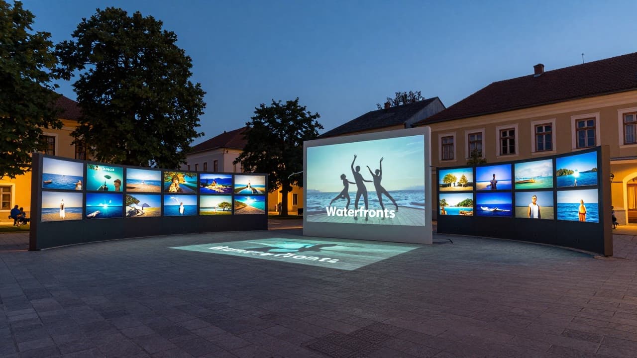 Multimedia outdoor exhibition