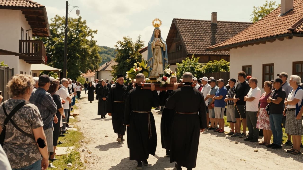 Nadbiskup Puljić predvodi procesiju