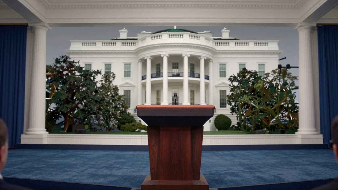 Empty podium at the White House