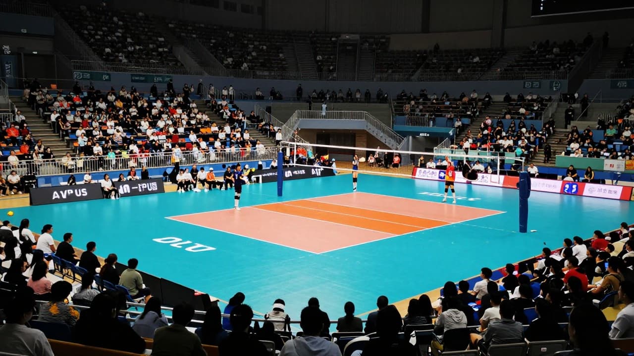 Players in action on the court