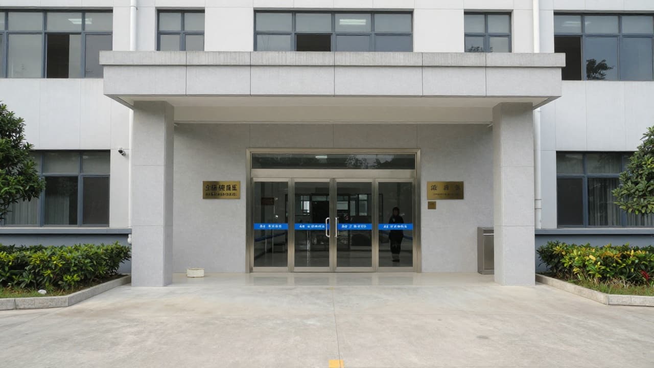 Entrance to the military hospital