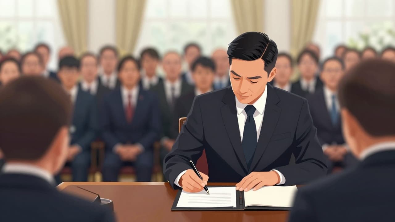 Official ceremony of document signing
