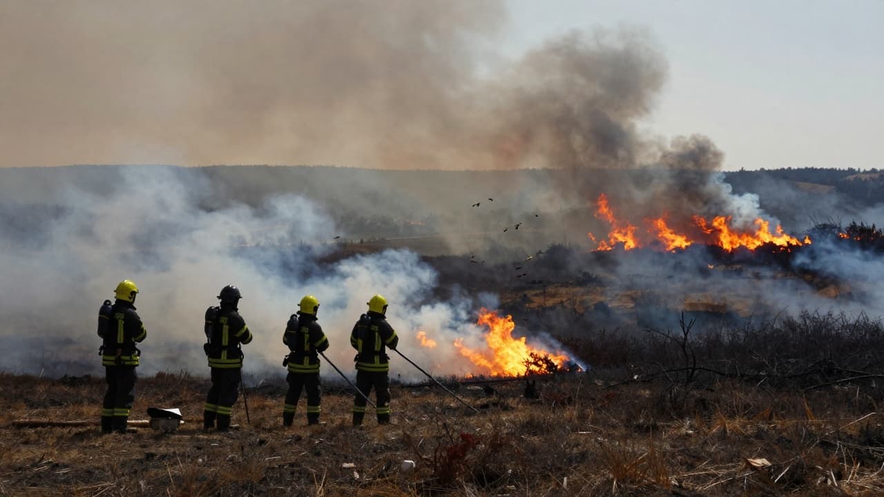 Vatrogasci gaše požar u prirodi