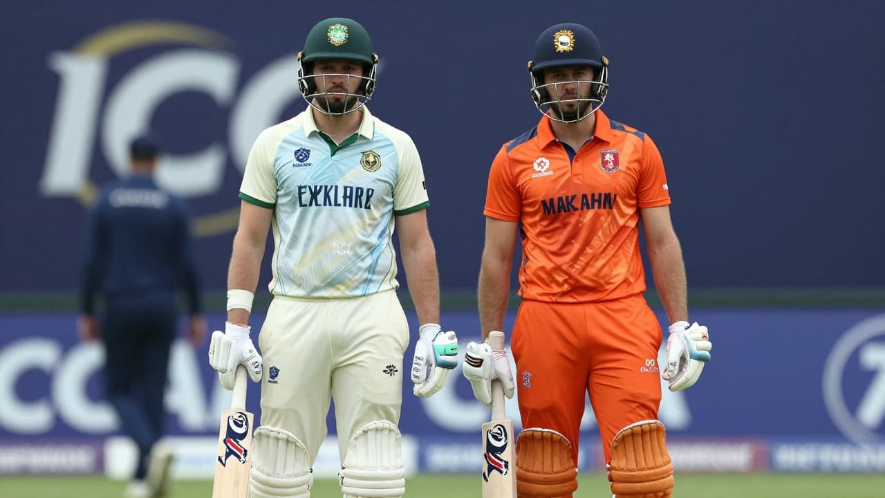 Two female captains with cricket bats