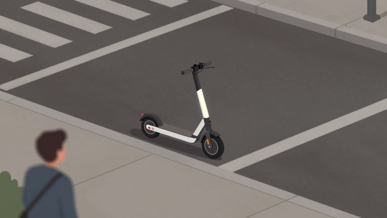 Scooter on the road
