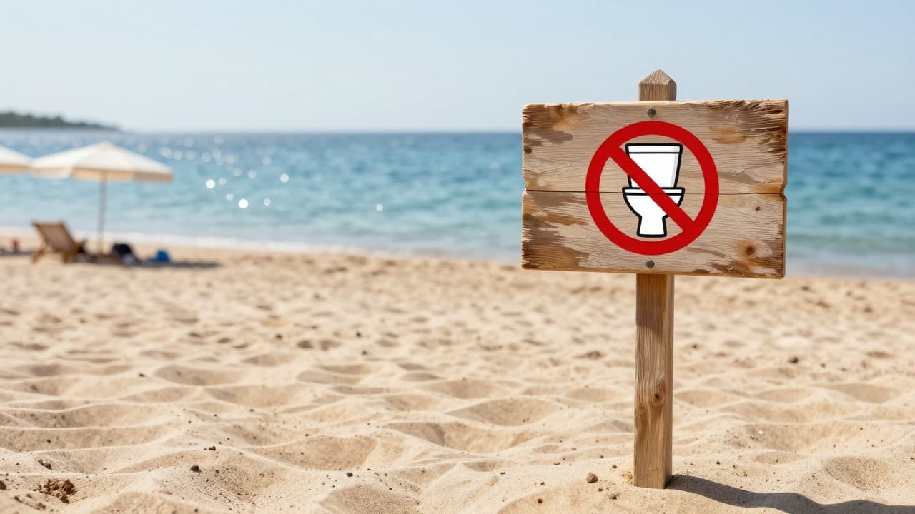 No urinating on the beach