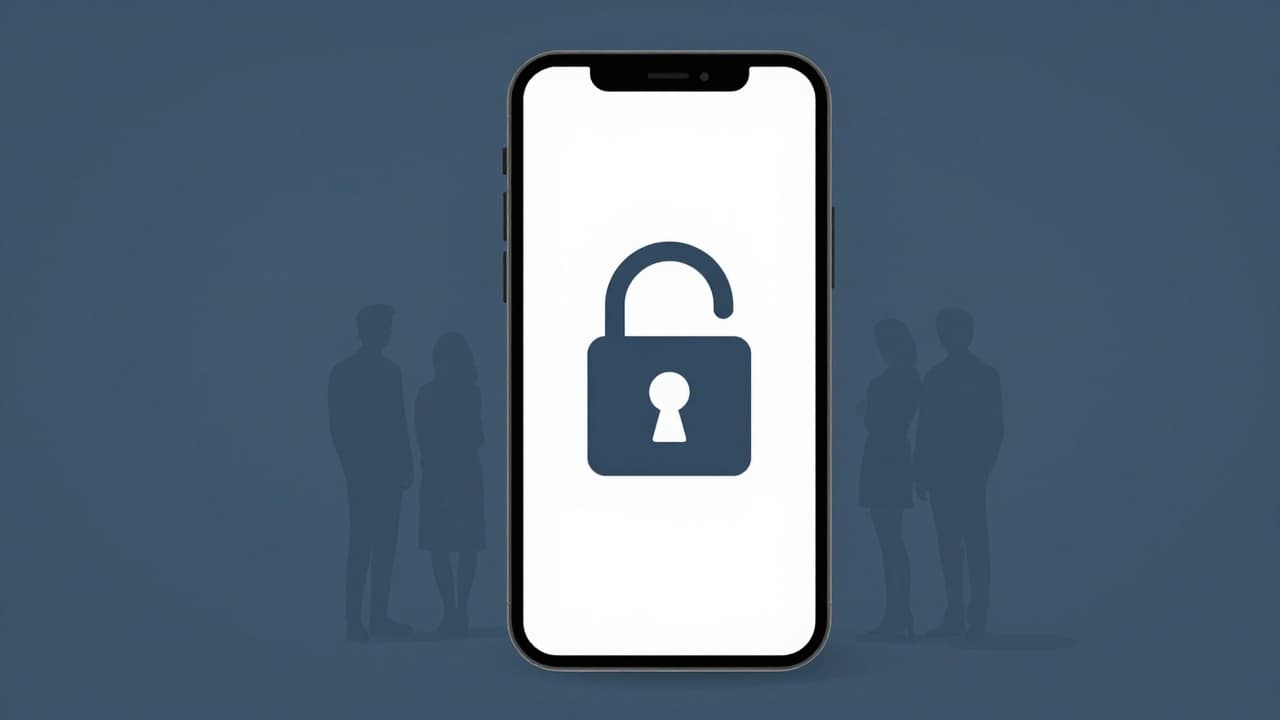 Smartphone with a lock