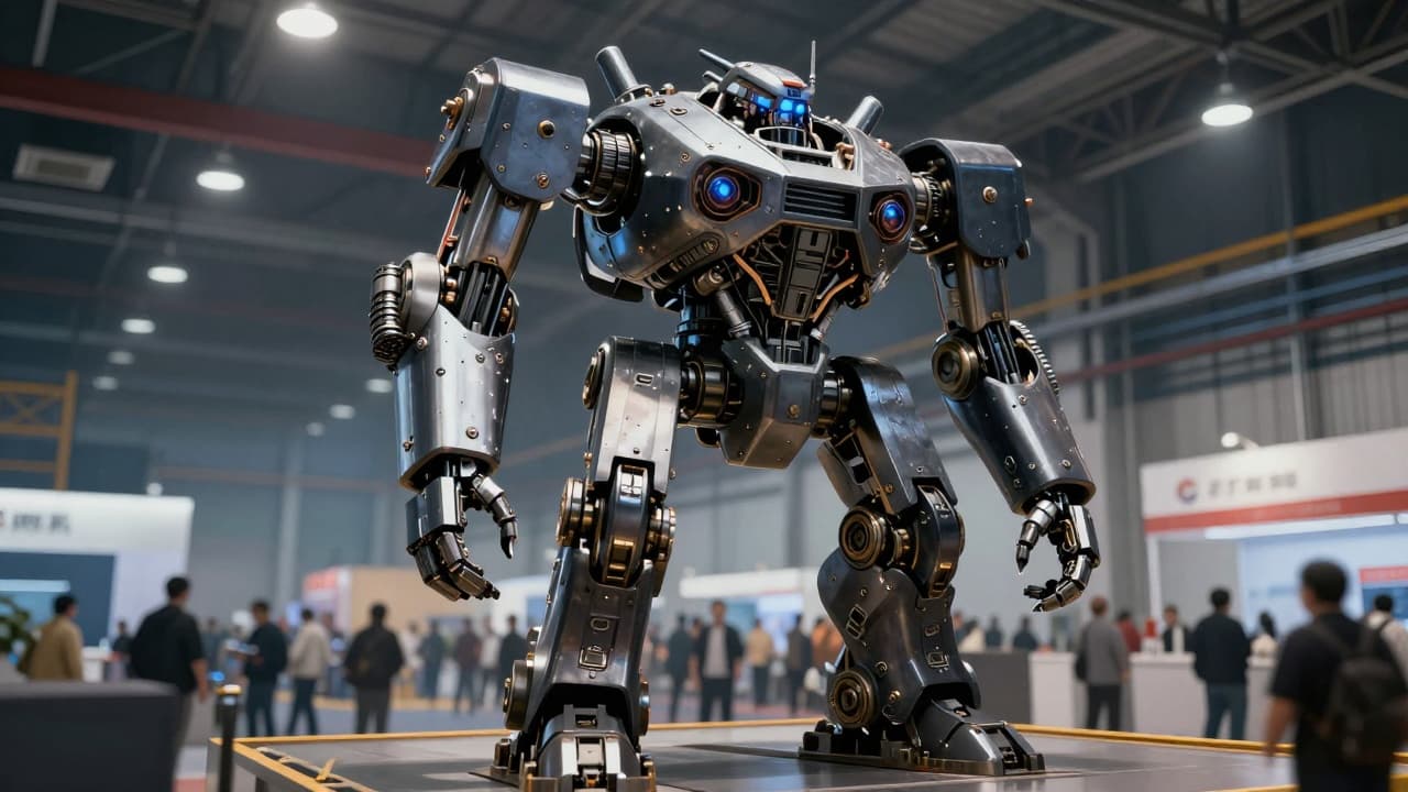 Hybrid robot in an industrial environment