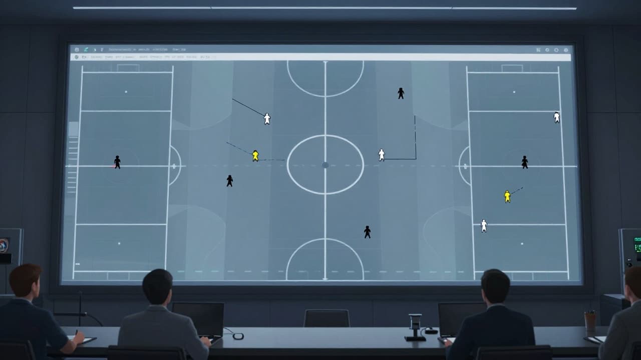 Apsstraktni taktički prikaz na digitalnom zaslonu