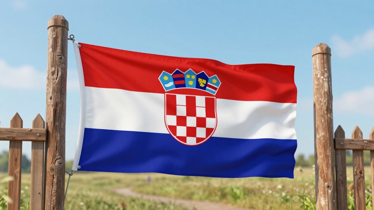 Hrvatska zastava na natjecanju