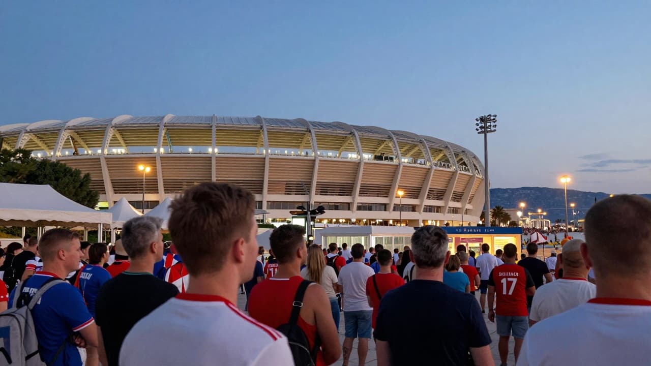 Stadion na Poljudu u večernjim satima