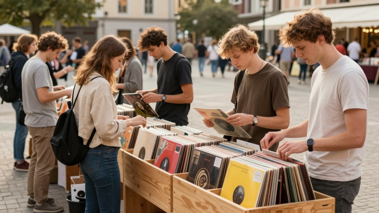 Vinil ploče na štandovima