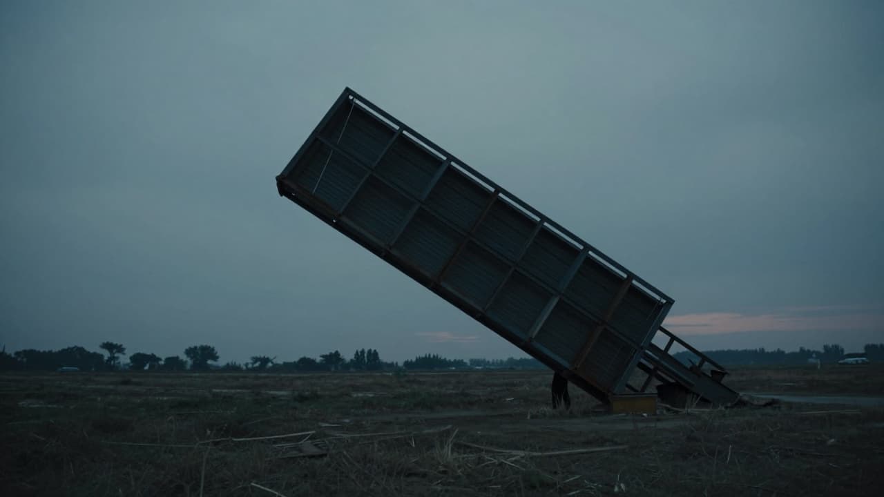 Fall of structure in open space