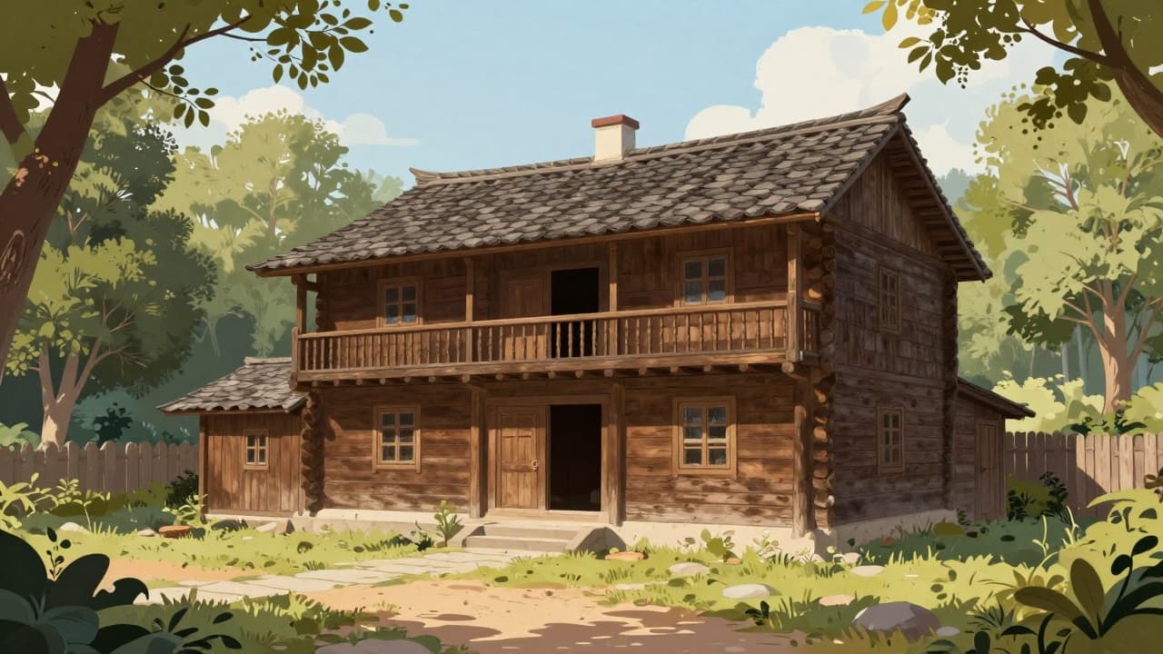 Tradicionalna drvena kuća bez čavala