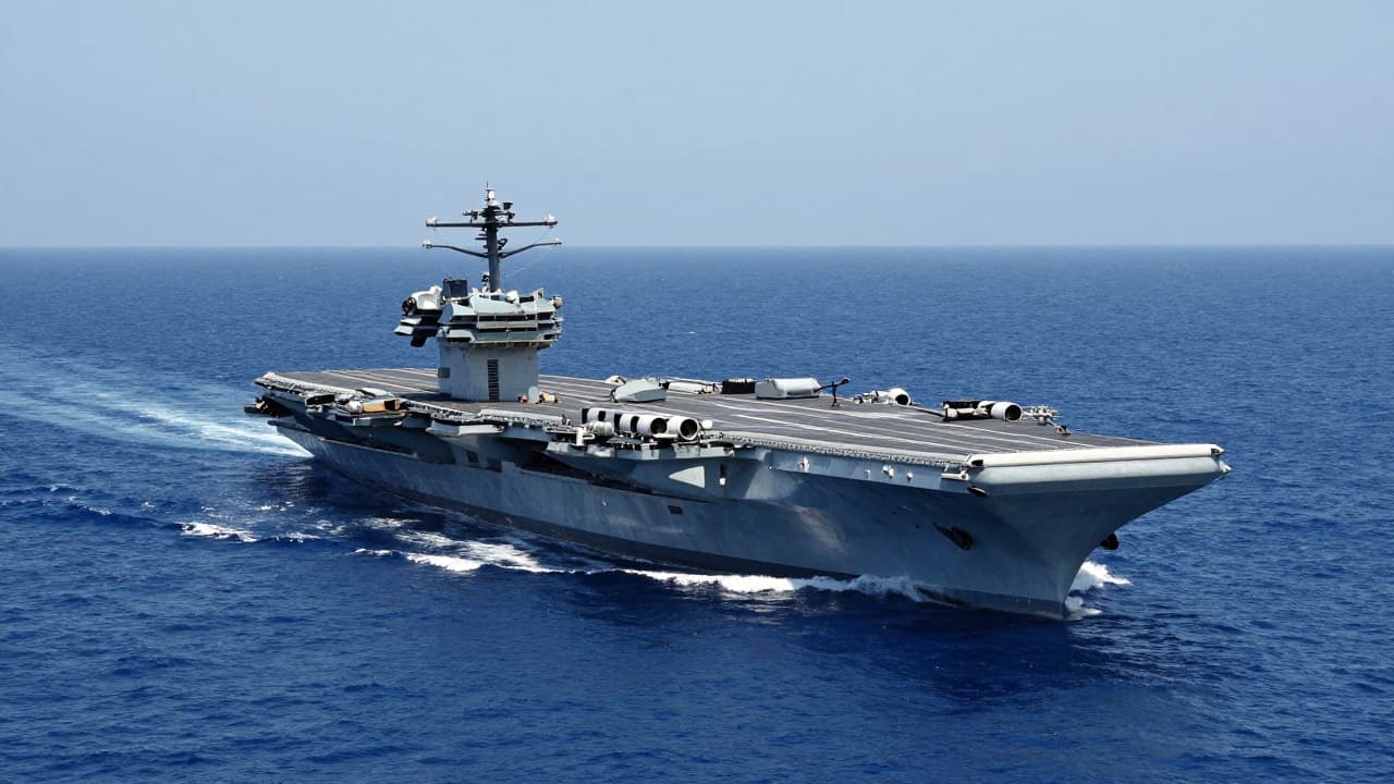 Američki nosač zrakoplova USS Abraham Lincoln na moru