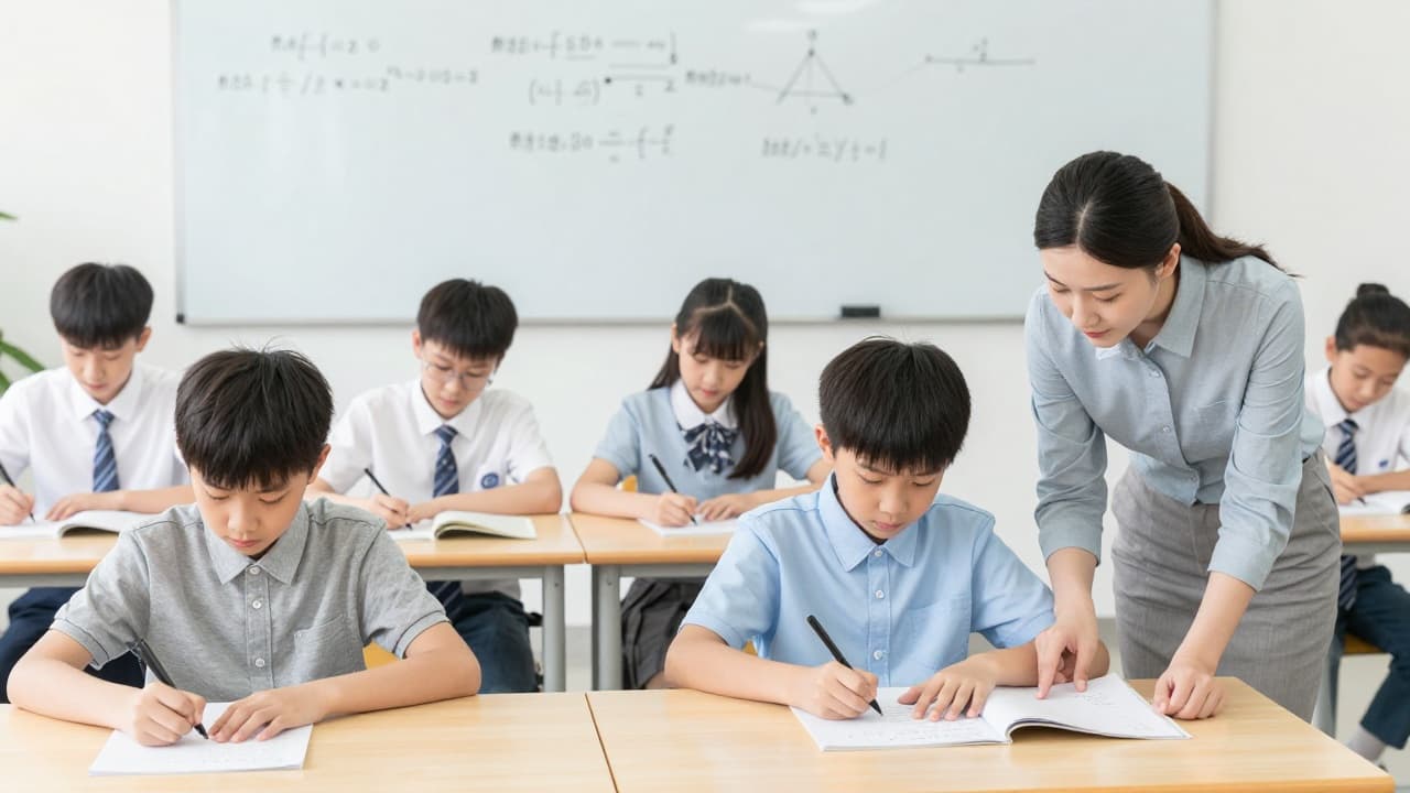 Učenici rješavaju matematičke zadatke u učionici