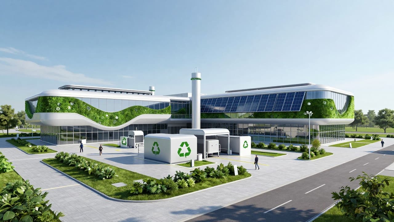 Futuristički pogon za reciklaciju otpada