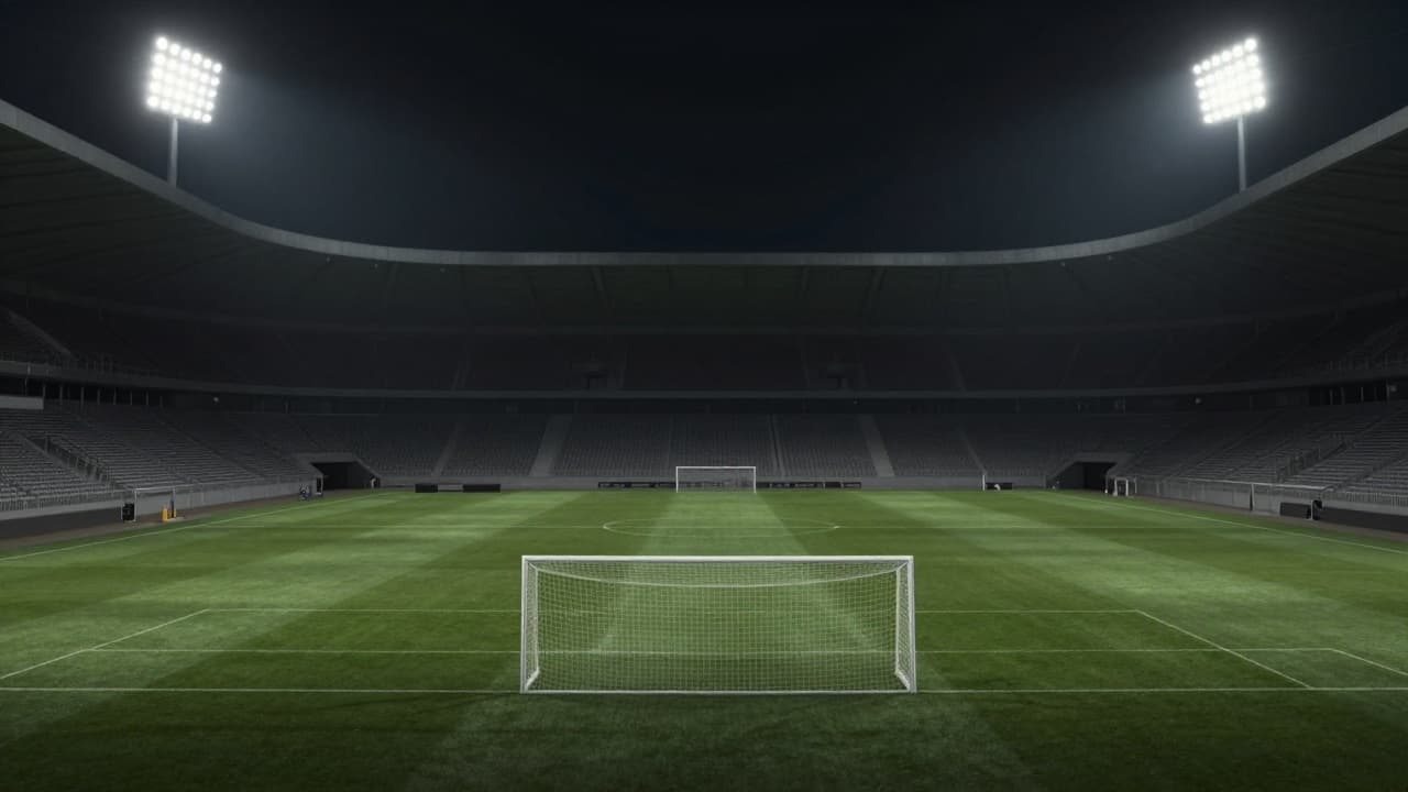 Goalkeeper alone on the goal line