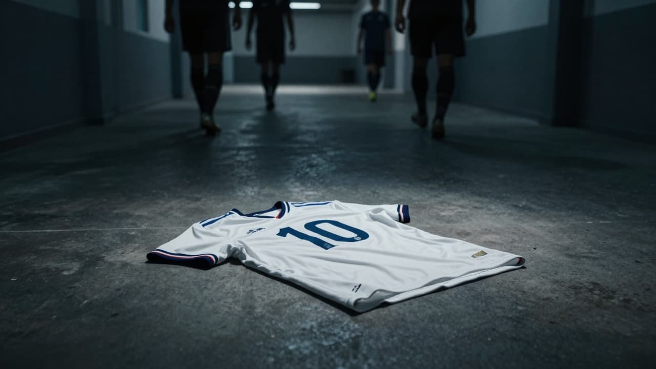 Empty jersey with number 10