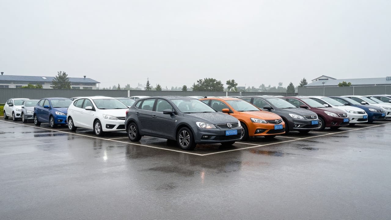 Rabljeni automobili na parkingu