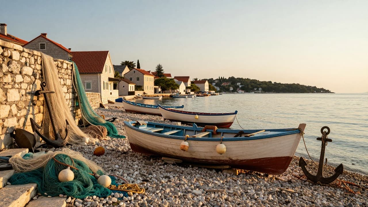 Stare ribarske čamce na plaži