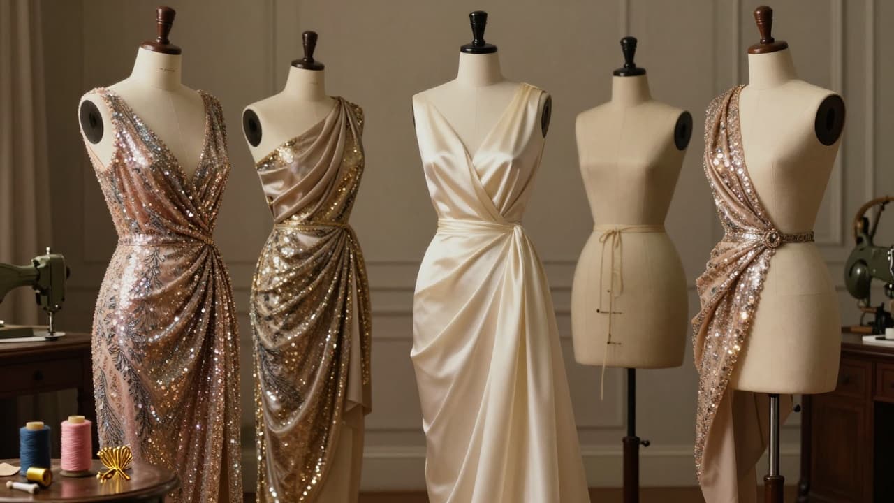 Elegant dress design and sewing tools