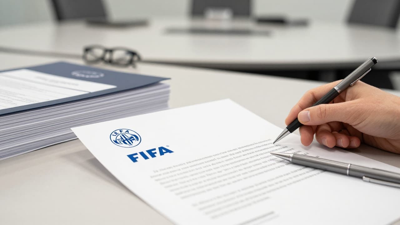 Dokumentacija s logotipima UEFA-e i FIFA-e