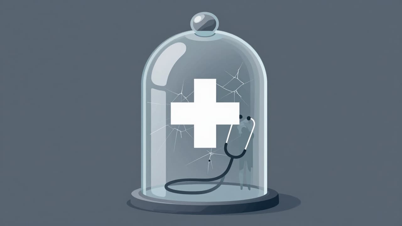 Glass pressure vessel with medical elements