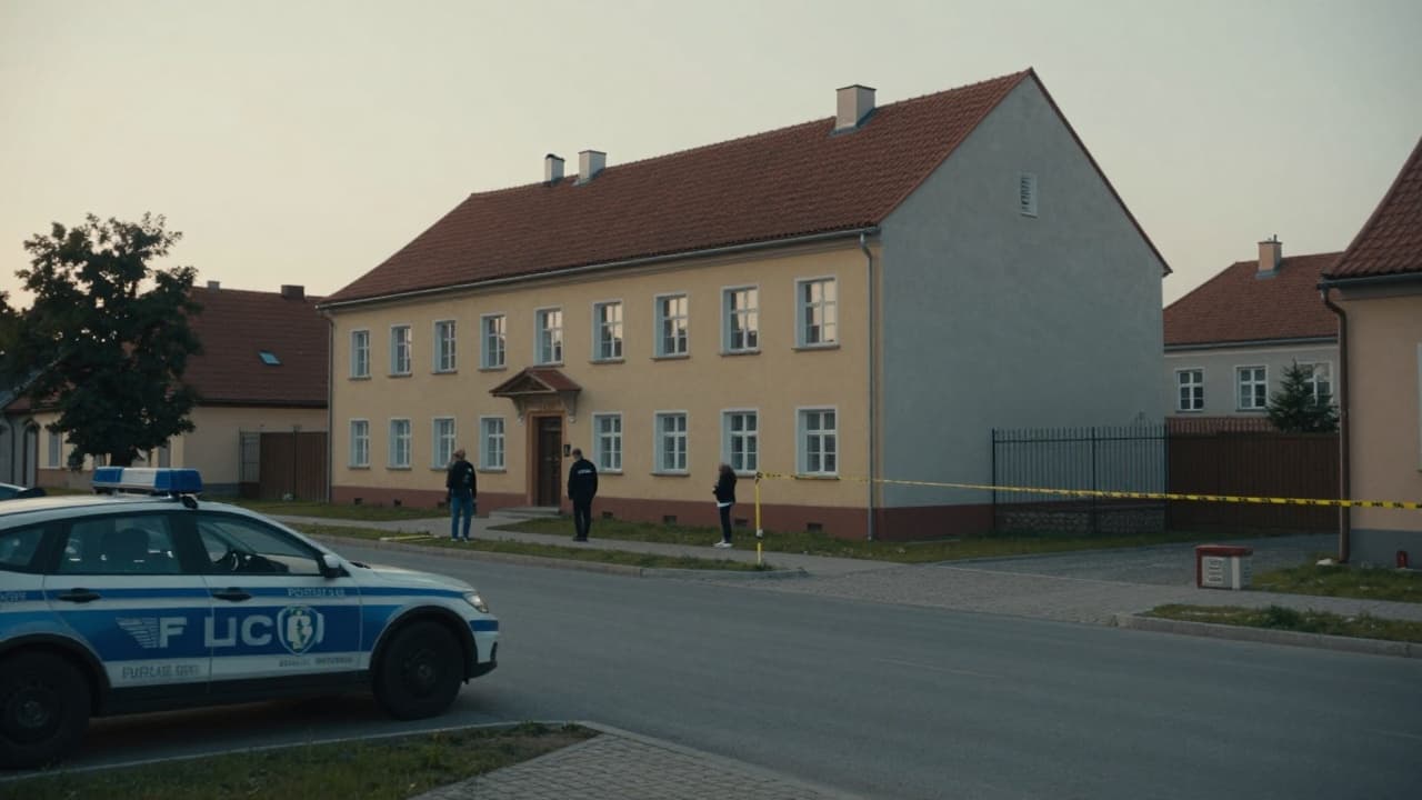 Policijska traka i poljska ulica