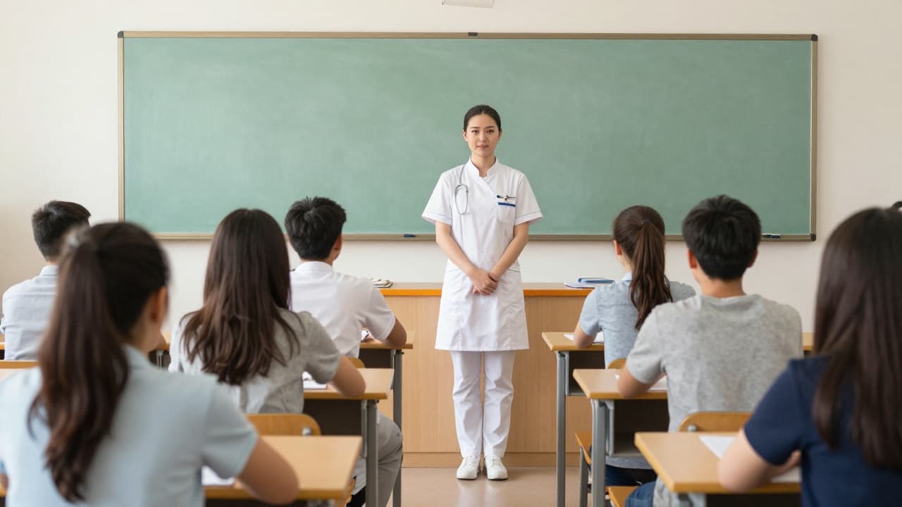 Medicinska sestra u bijeloj uniformi