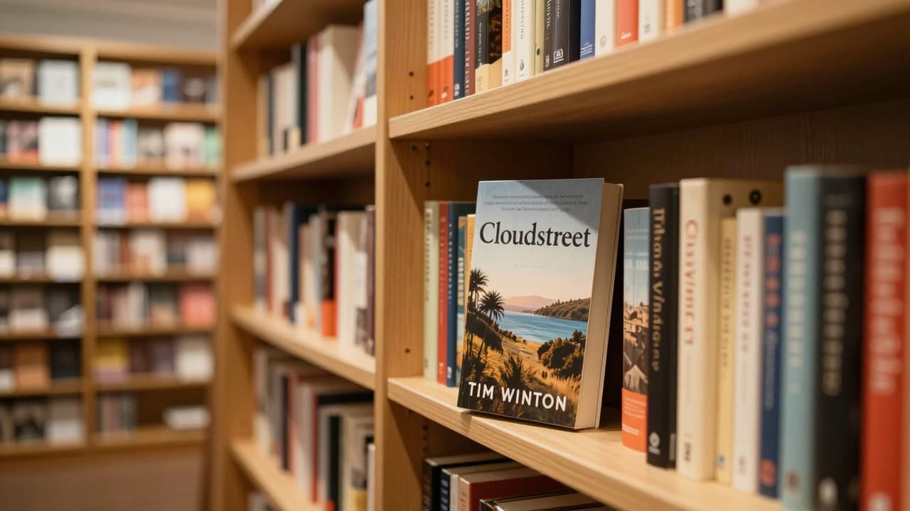 Knjiga 'Cloudstreet' na polici u knjižari