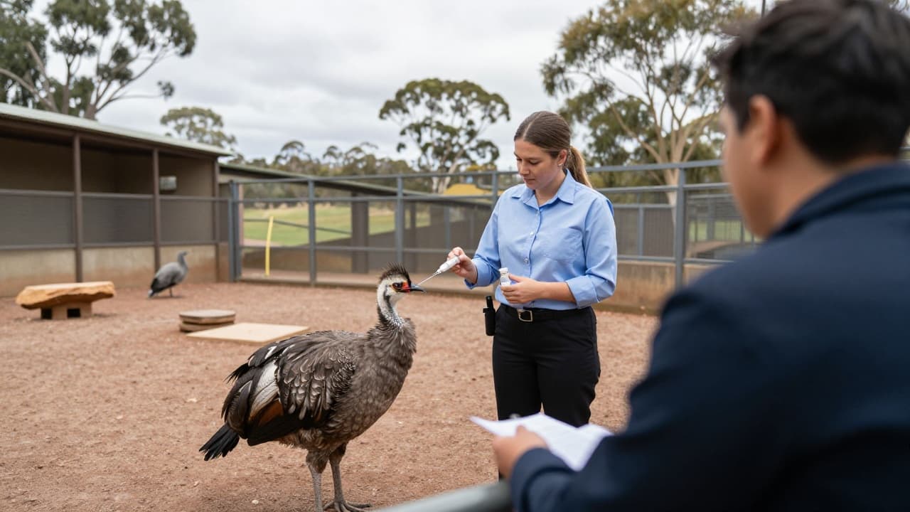 H5 bird flu vaccine in captivity