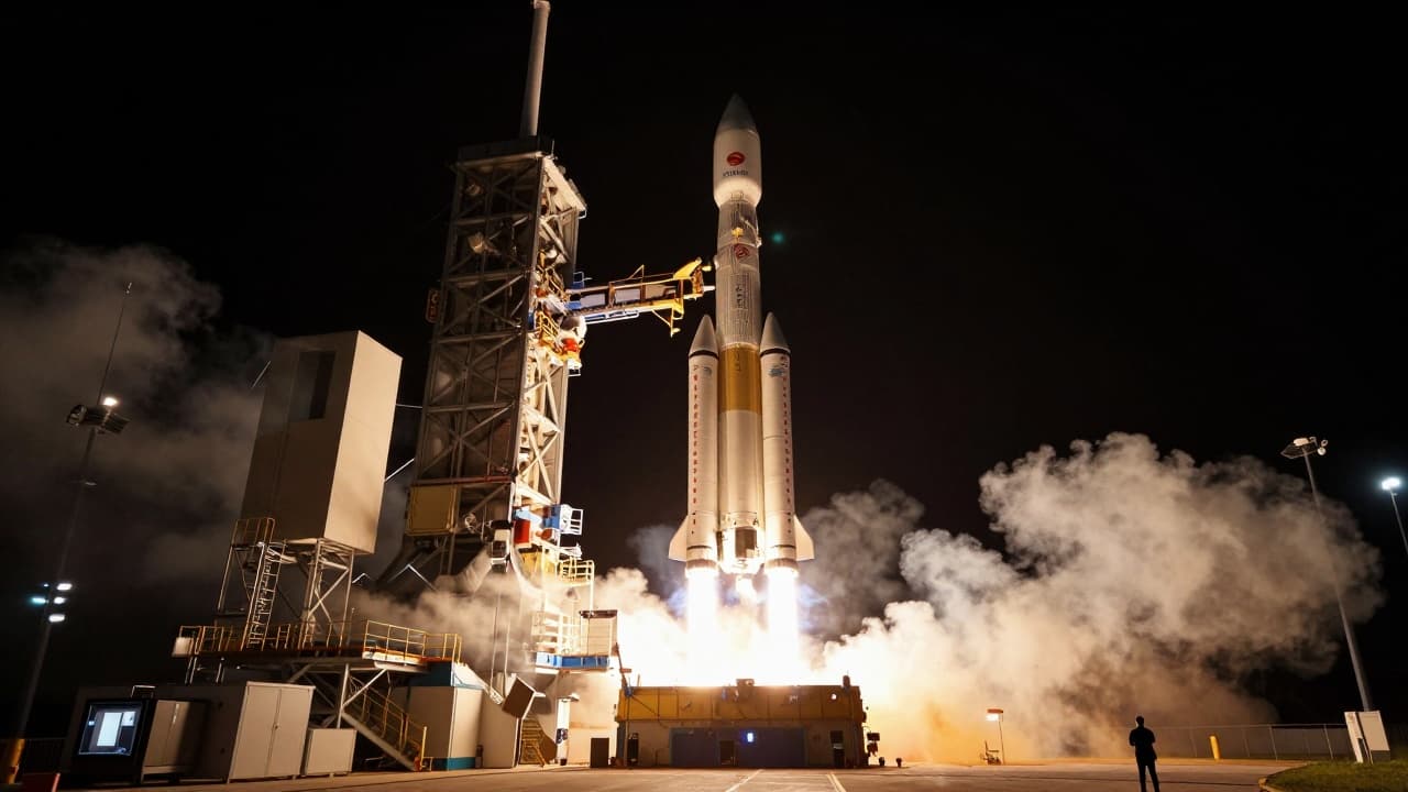 Raketa Ariane 6 s MTG-I2 satelitom