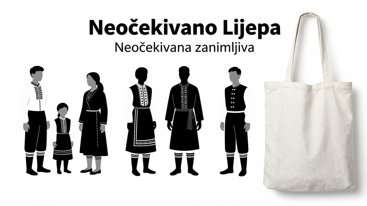Crno-bijeli dizajn na suvenirima