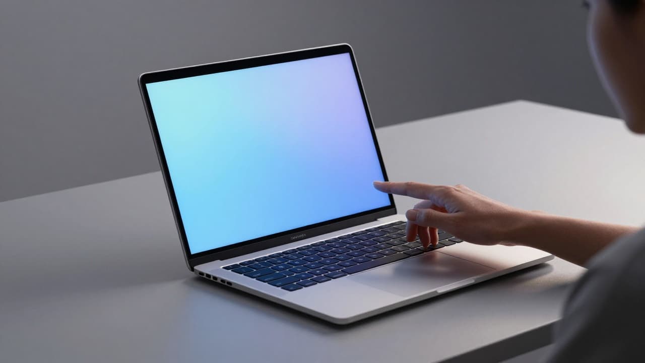 Laptop with touch-sensitive display
