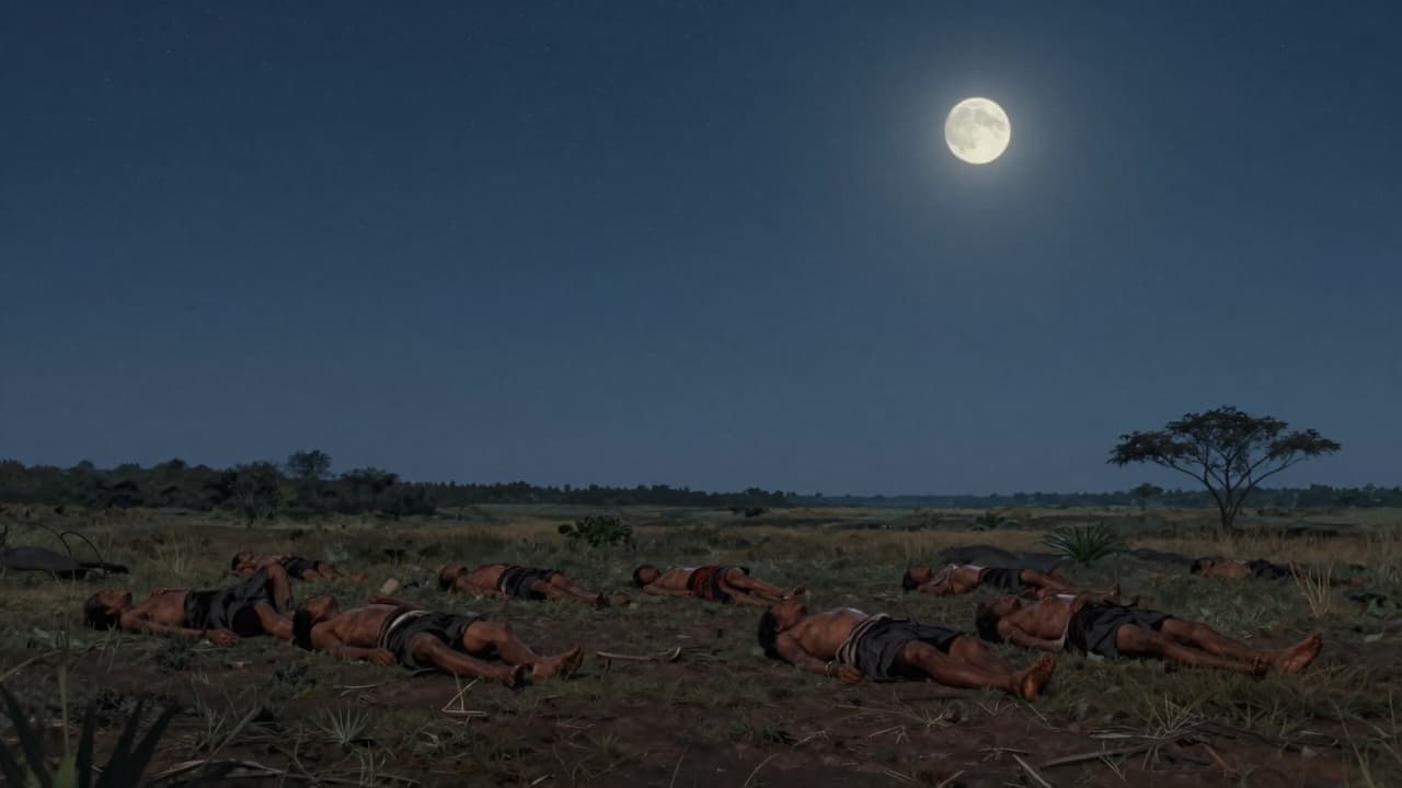 Natural sleep rhythm under a starry sky